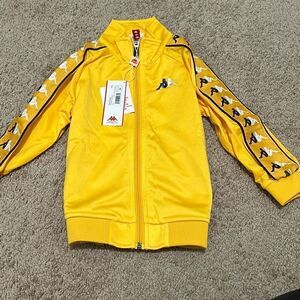 Kappa Kids 4 Years Banda Barambie Man Full Zip Track Jacket Yellow Purple Sporty